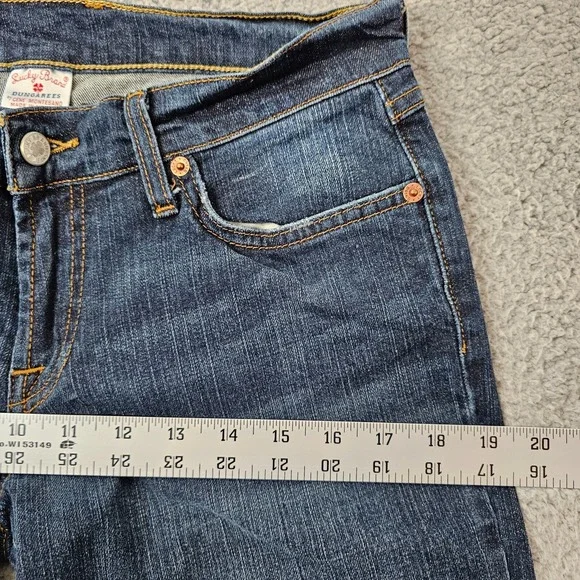 Lucky Brand Women's Jeans Dungarees Gene Montesano Mid-Rise Flare 6/28 - Picture 5 of 10